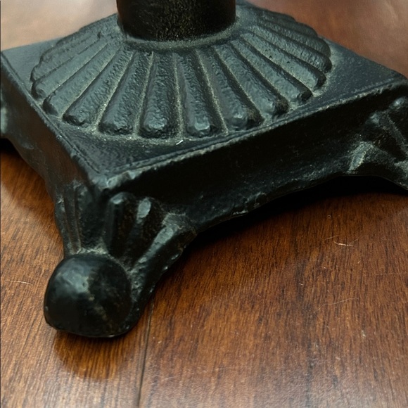Cast Iron Black Metal Candle Holder, Perfect for the Holidays - Picture 9 of 15